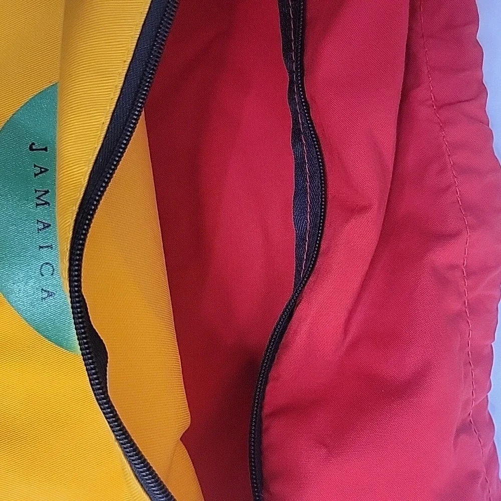 Jamaica‎ Rasta Drawstring Bag Knapsack Running Man Canvas Rastafarian Rastafari